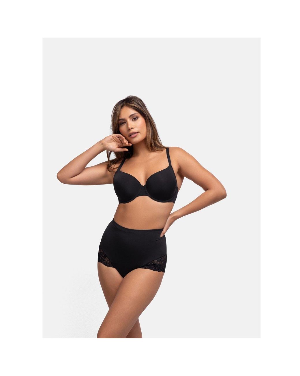 DORINA Black Brigette Mid-Waisted Shaping Briefs
