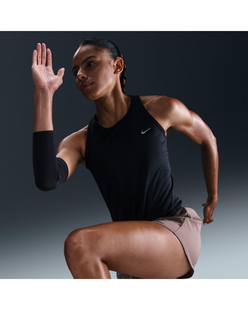 Nike Black Performance Running Vest