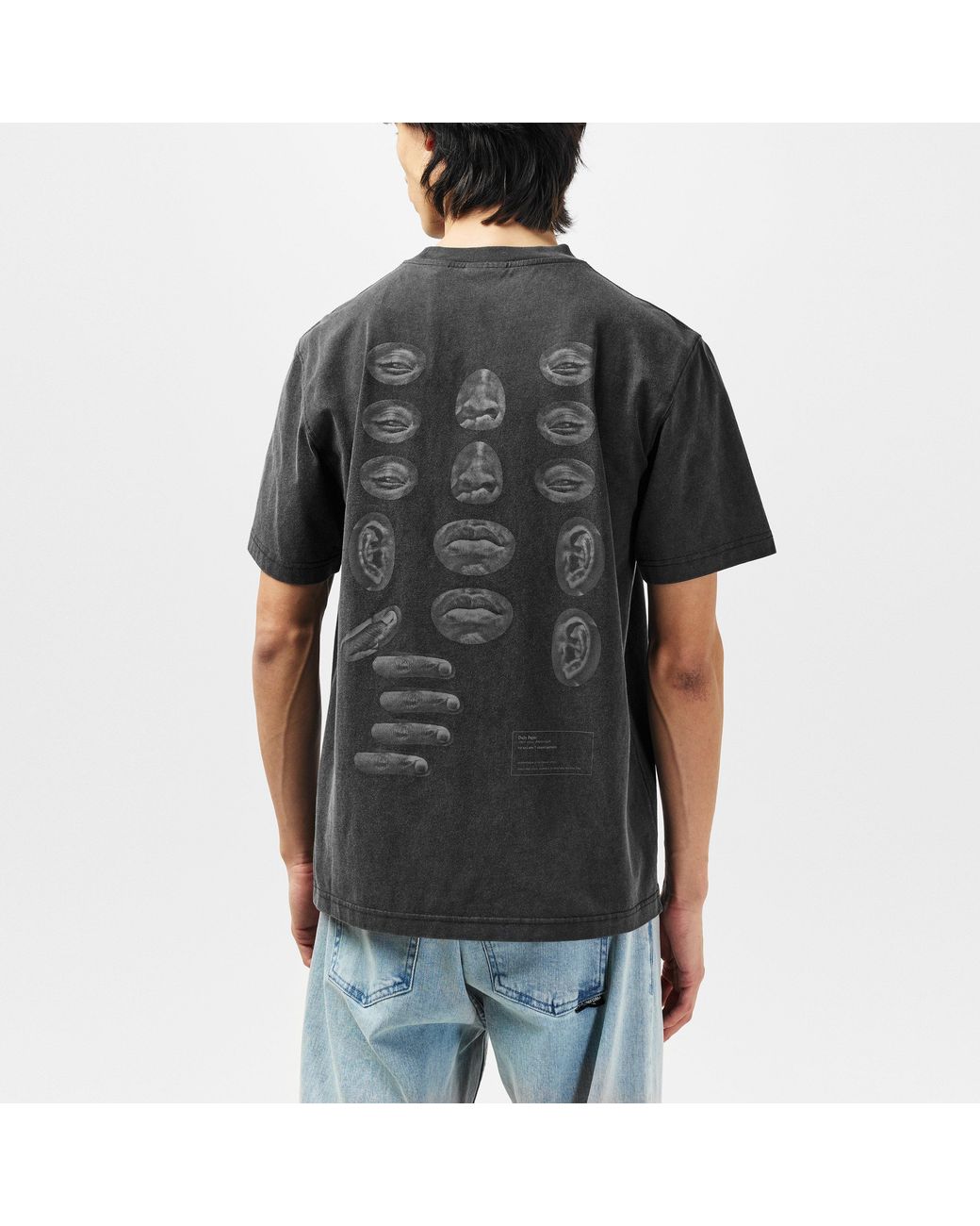 Daily Paper Black Logo Graphic T-Shirt for men