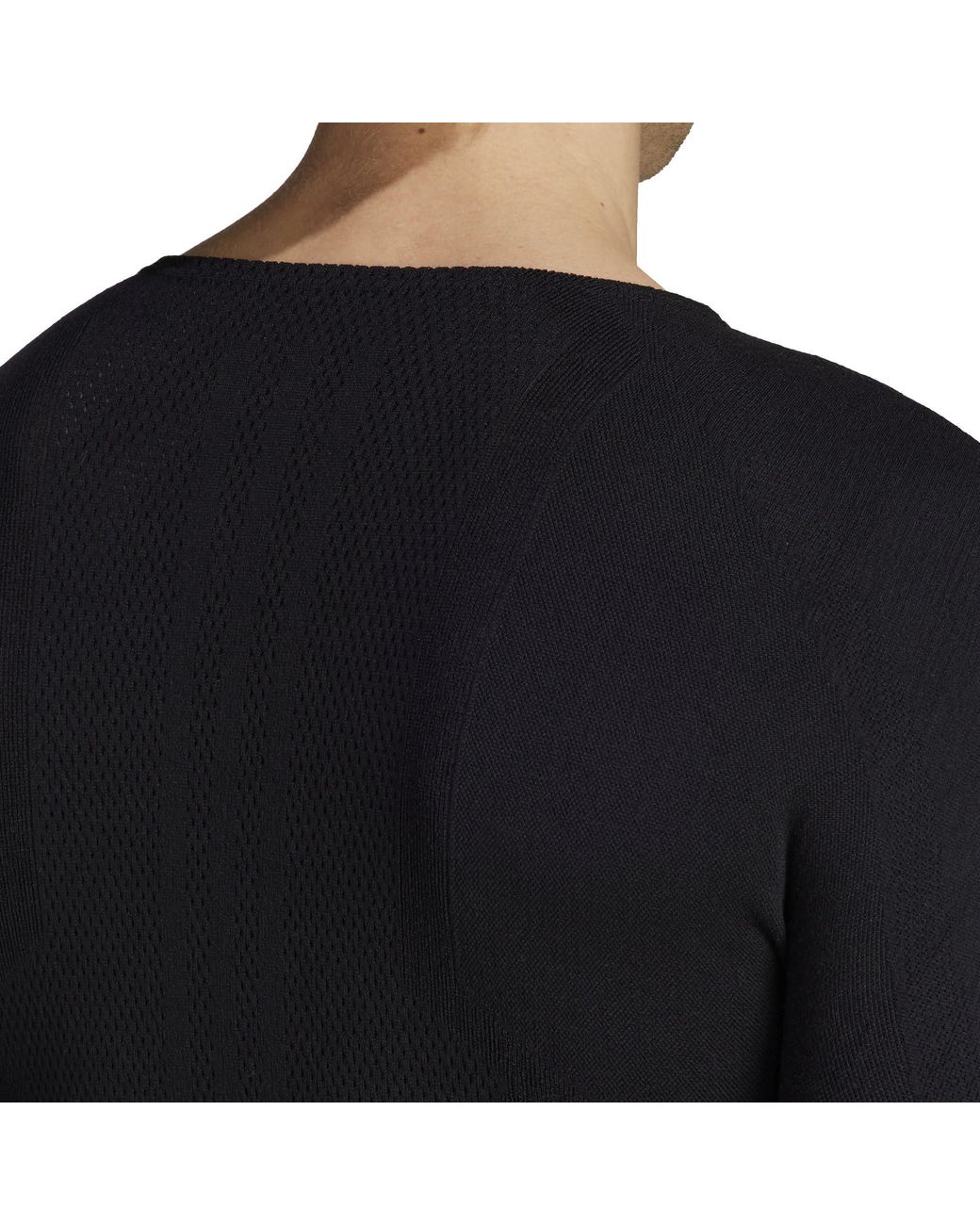 Adidas Black Drynamo Long Sleeve Training T-Shirt for men