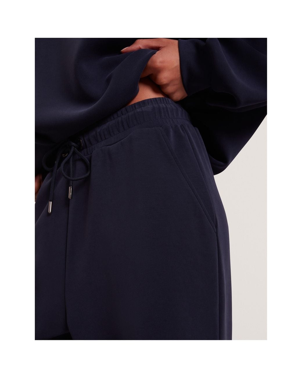 Ted Baker Blue Barrelleg Closed Hem Jersey Joggers