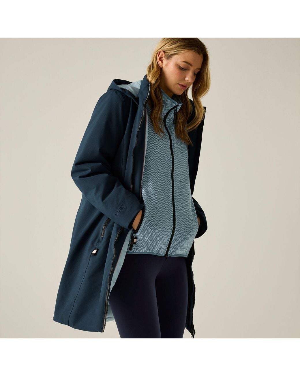 Regatta Blue Marron Waterproof Jacket