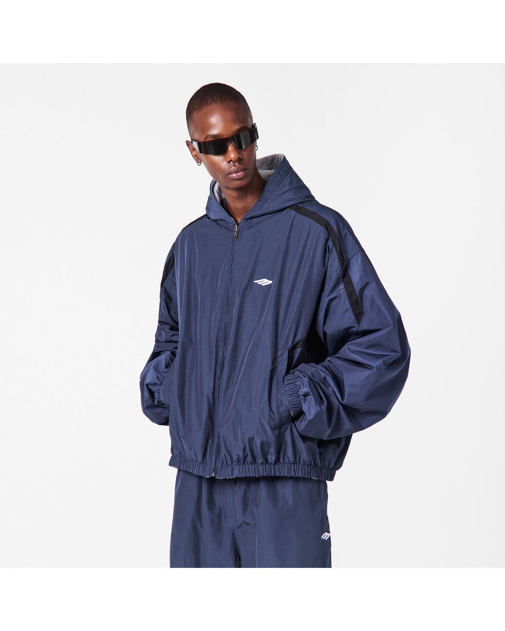 Balenciaga Blue Bal Tech Reverse Weather Resistant Softshell Jacket for men