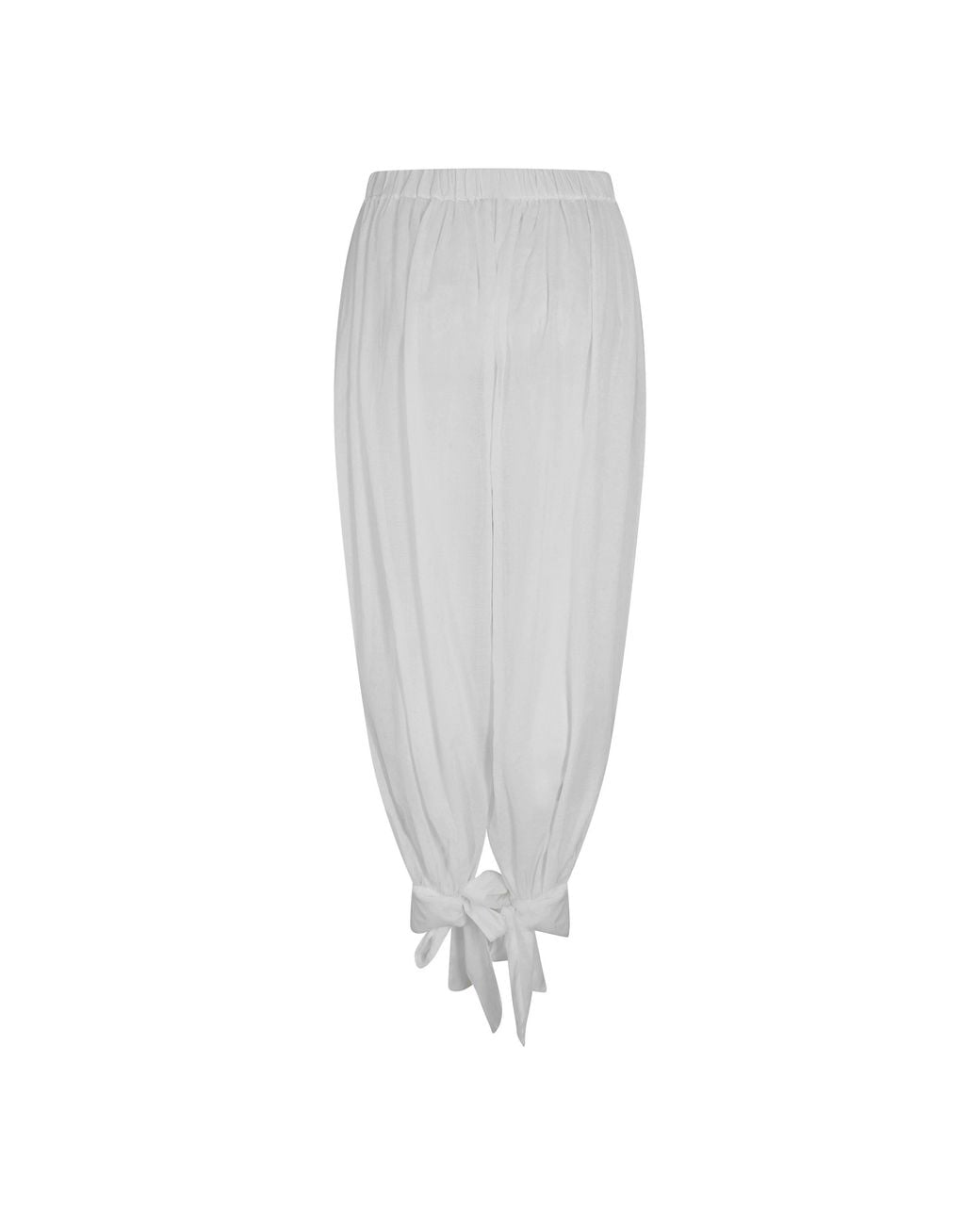 ANDAMANE White Noor Tie Maxi Parachute Pants