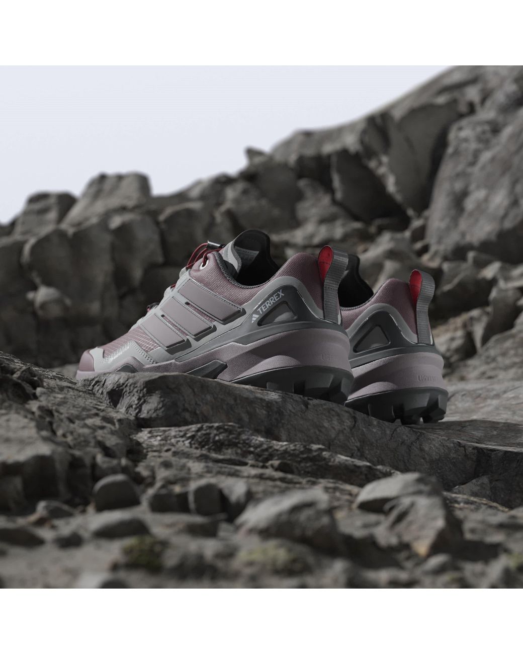 Adidas Purple Non-Waterproof Hiking Shoes