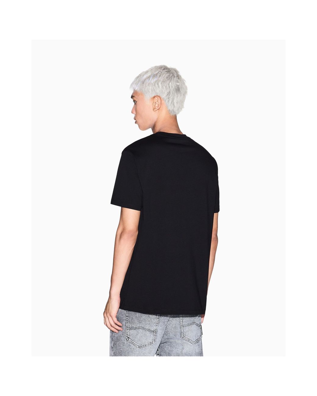 ARMANI EXCHANGE Black T-Shirt for men