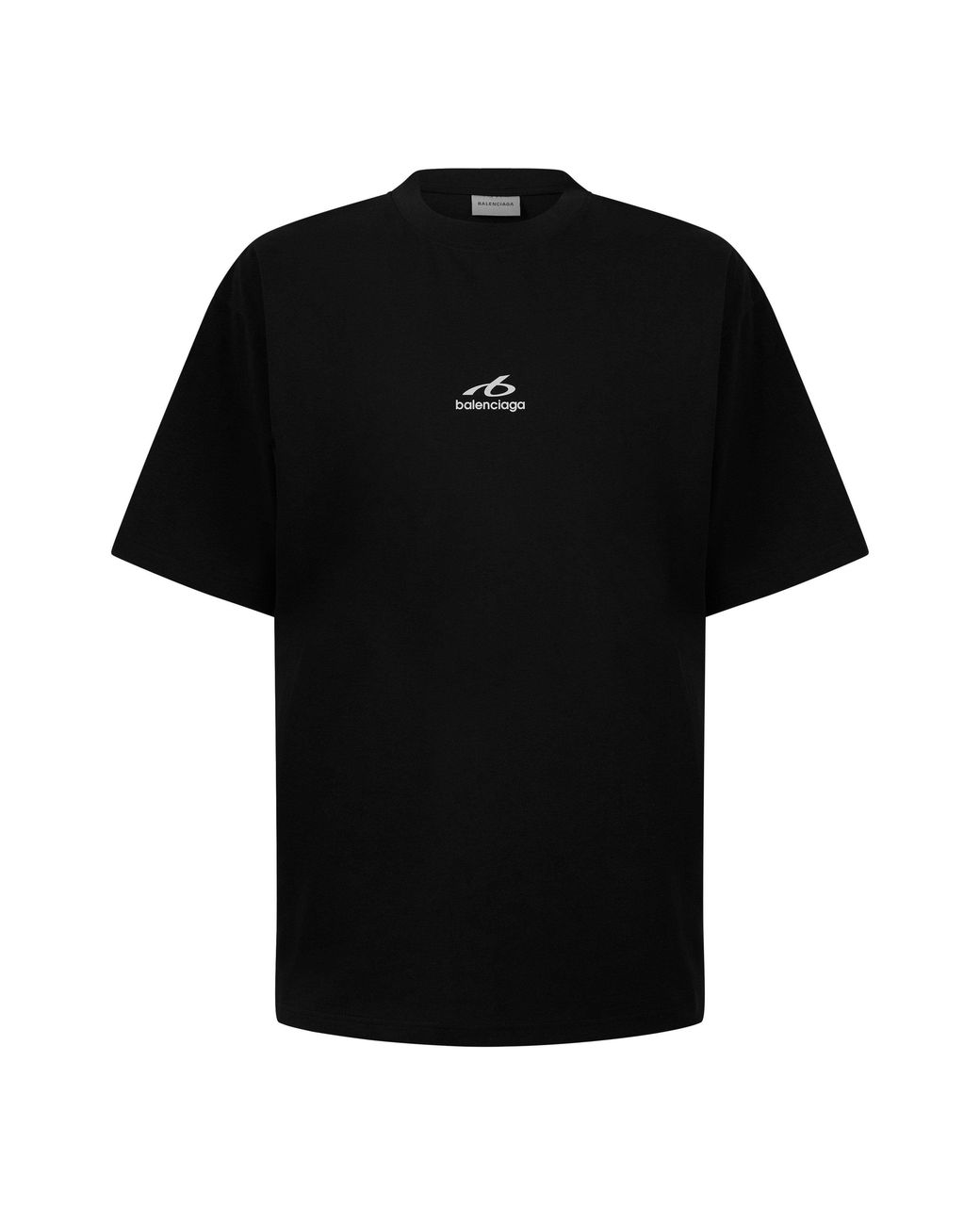 Balenciaga Black Cotton Graphic Oversized T-Shirt for men