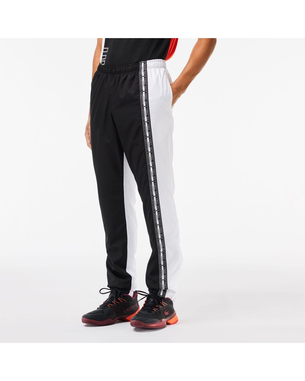 Lacoste Black Slim Fit Joggers for men