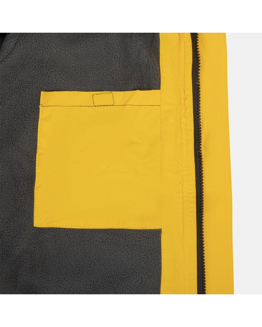 Gelert Yellow Fleece Lined Windproof Detachable Hood Parka for men