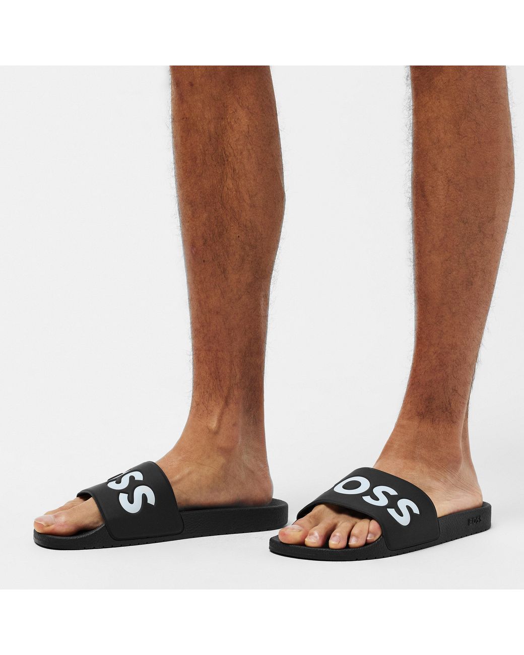 Boss Black Comfy Slider Sandals With Logo Detail (Aryeh) for men