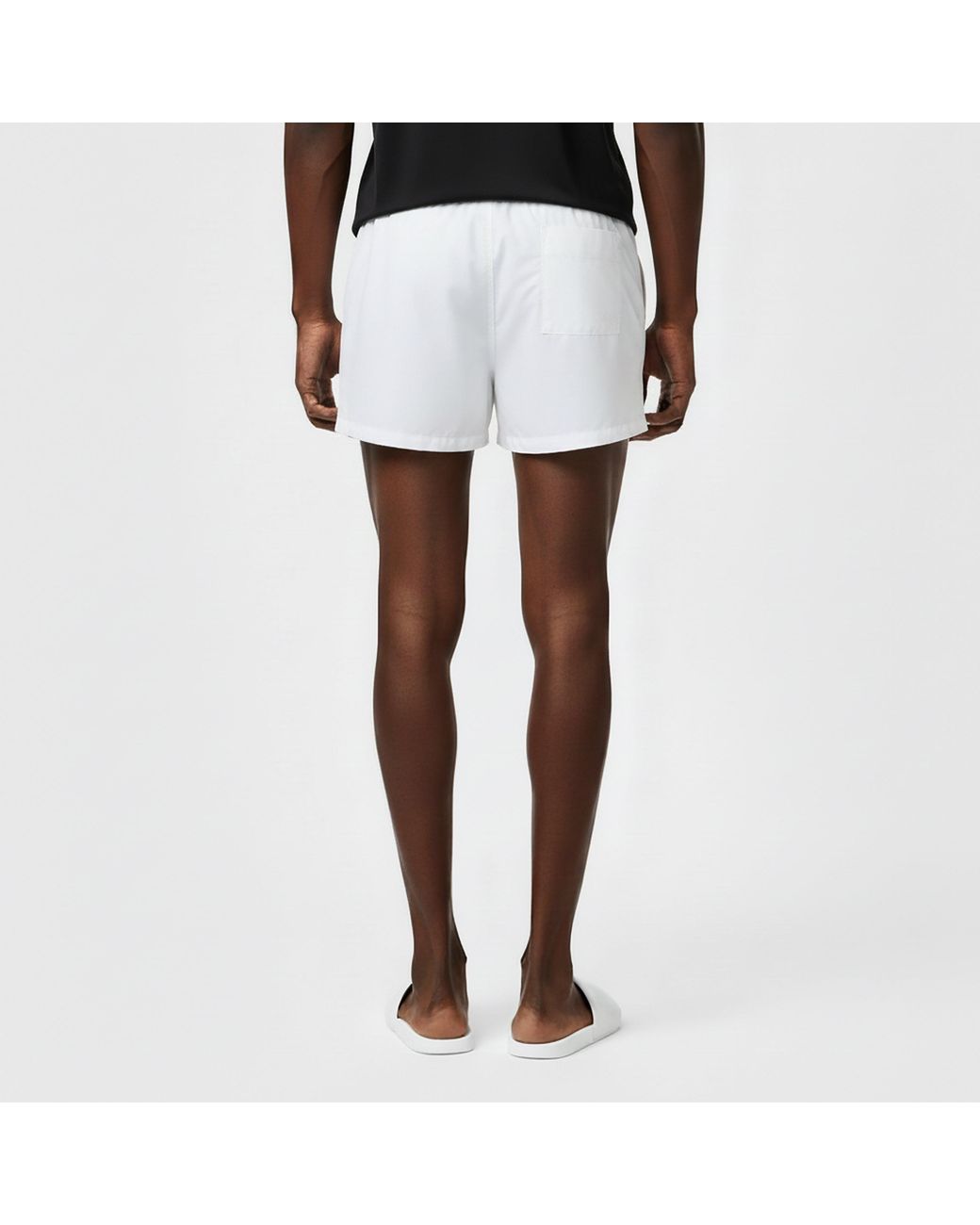 Calvin Klein White Large Logo Swim Shorts for men
