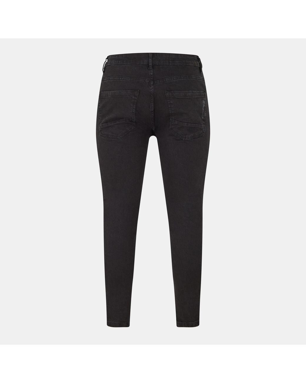 Brave Soul Black Biker Jean With Contrast Cut Out Panels for men