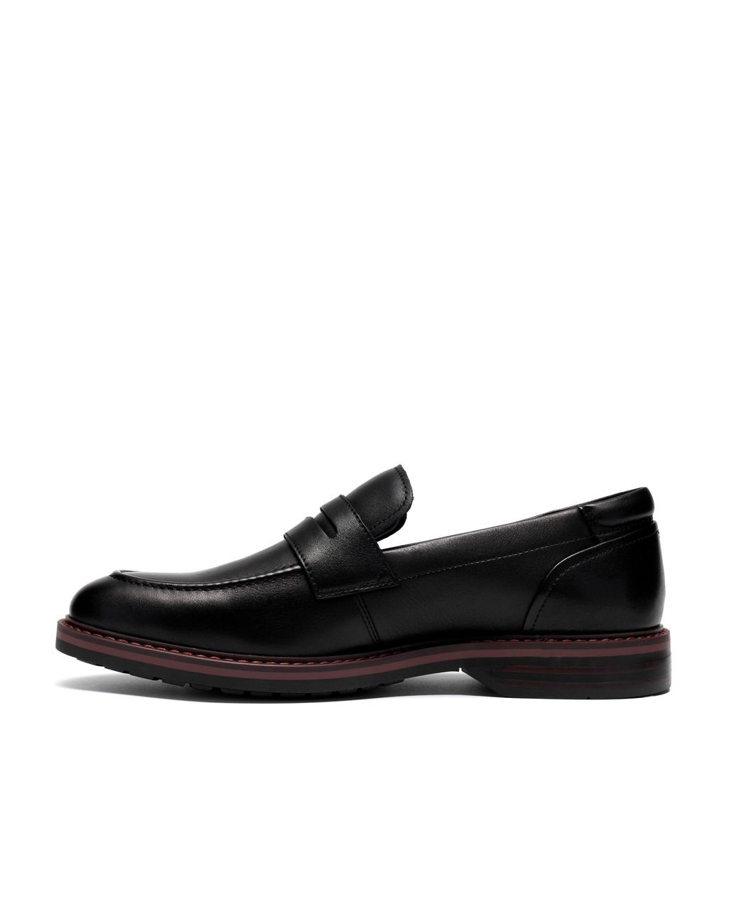Clarks Black Aldwin Step Leather Loafers for men