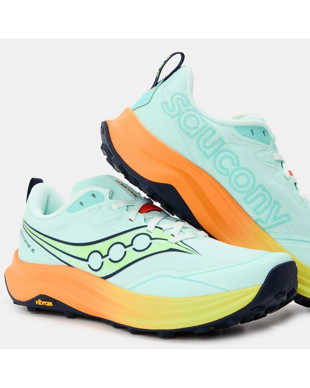 Saucony Green Peregrine 16 Off-Road Trail Running Shoes