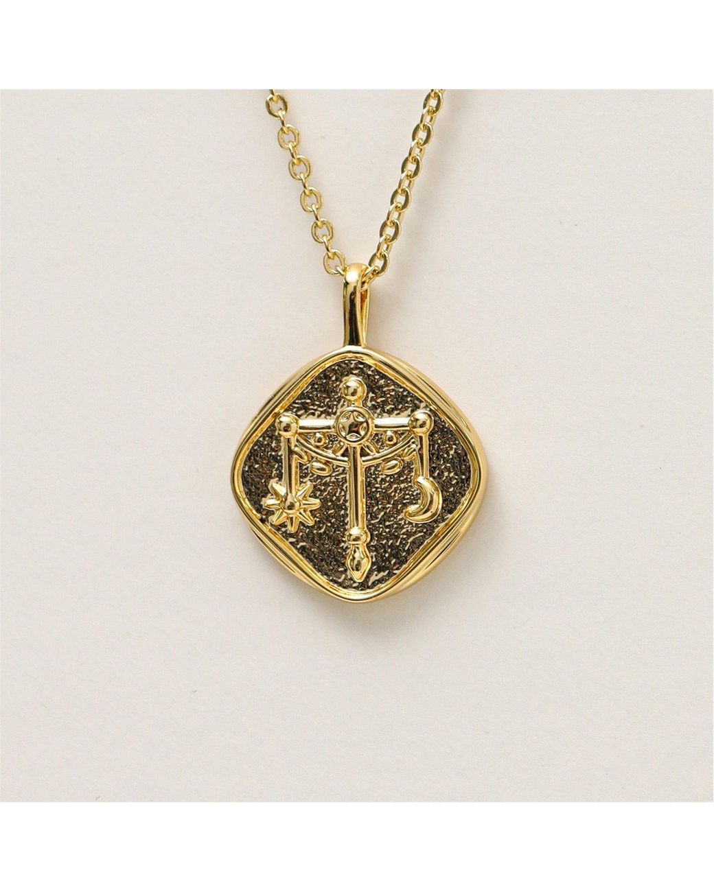 Jon Richard Red Plated Molten Horoscope Necklace