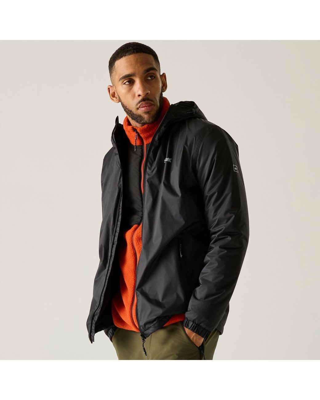 Regatta Black Kybre Waterproof Fleece Jacket for men