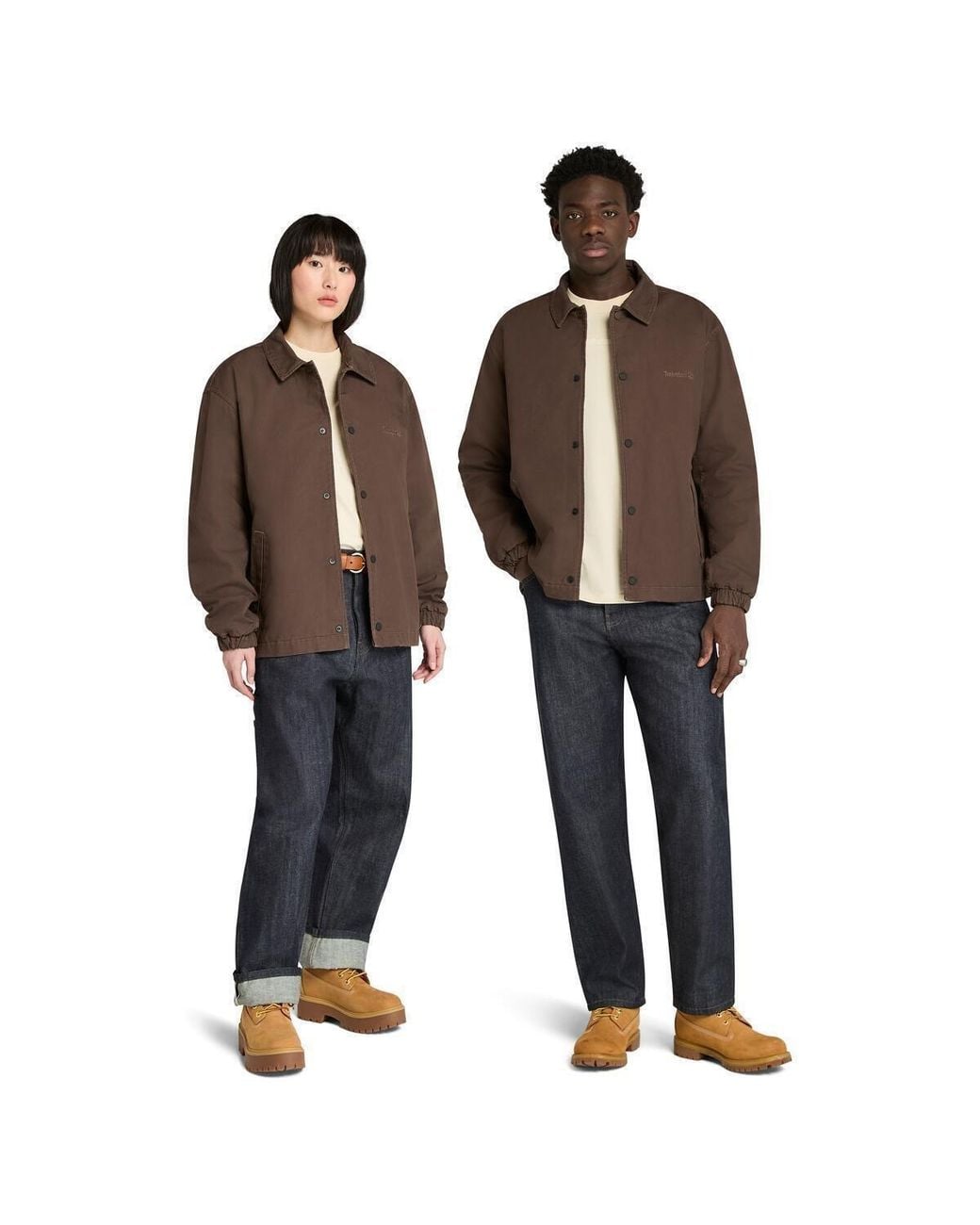 Timberland Brown Coach Canvas Overshirt for men