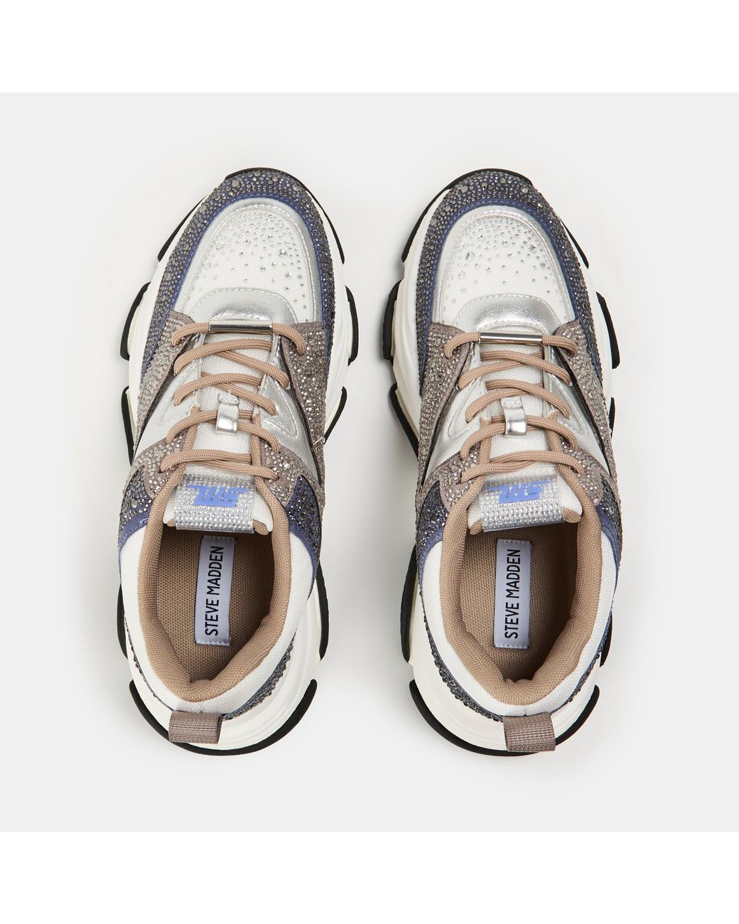 Steve Madden White Privy Chunky Trainers