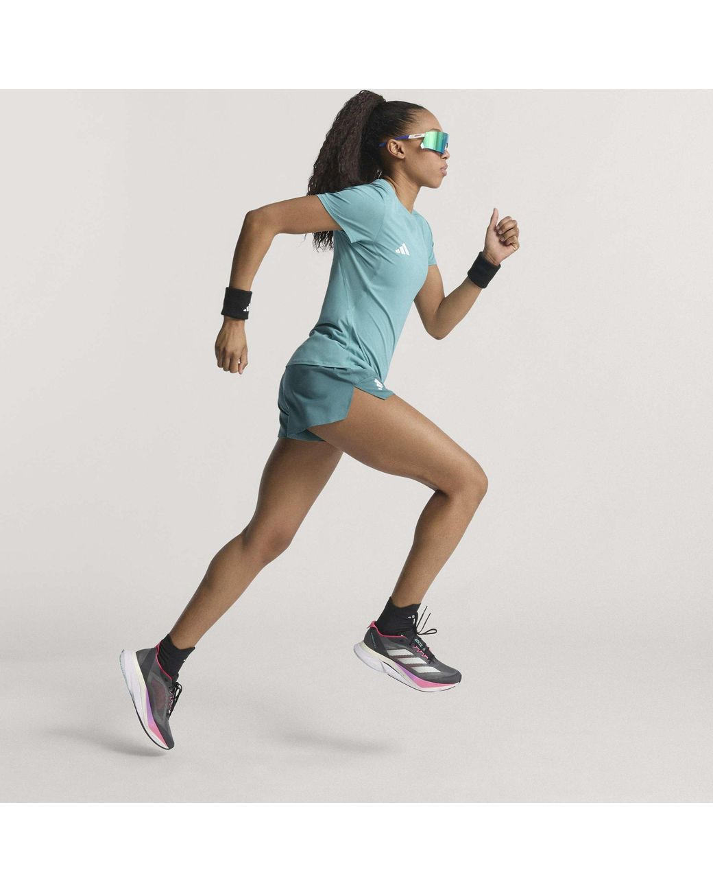 Adidas Blue Adizero Running T-Shirt