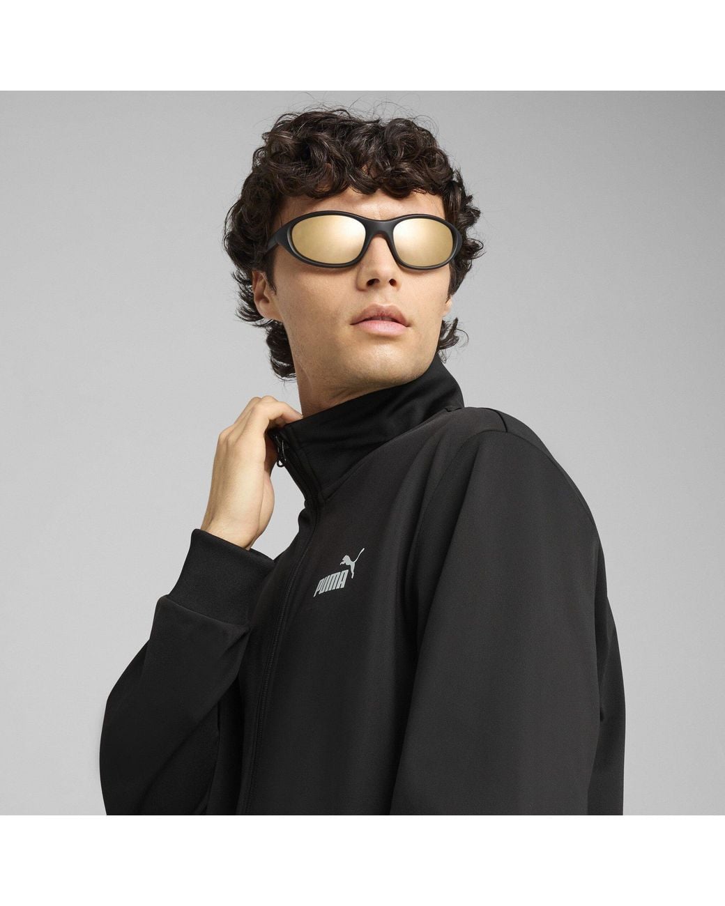 PUMA Black Ess Poly Suit Cl Tracksuit for men