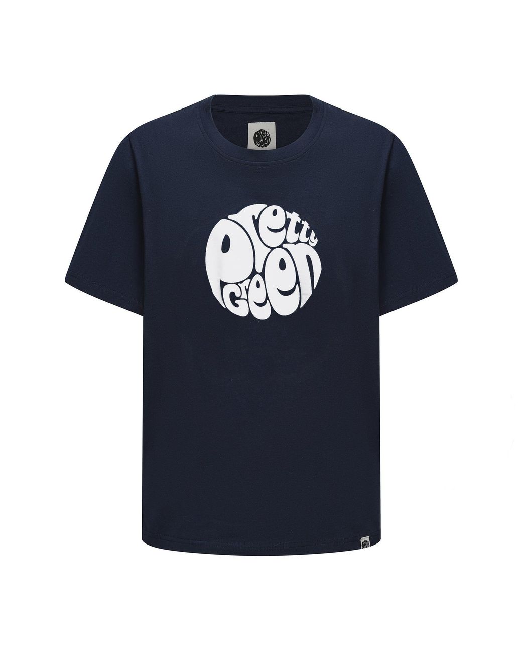 Pretty Green Blue Large Logo Tee for men