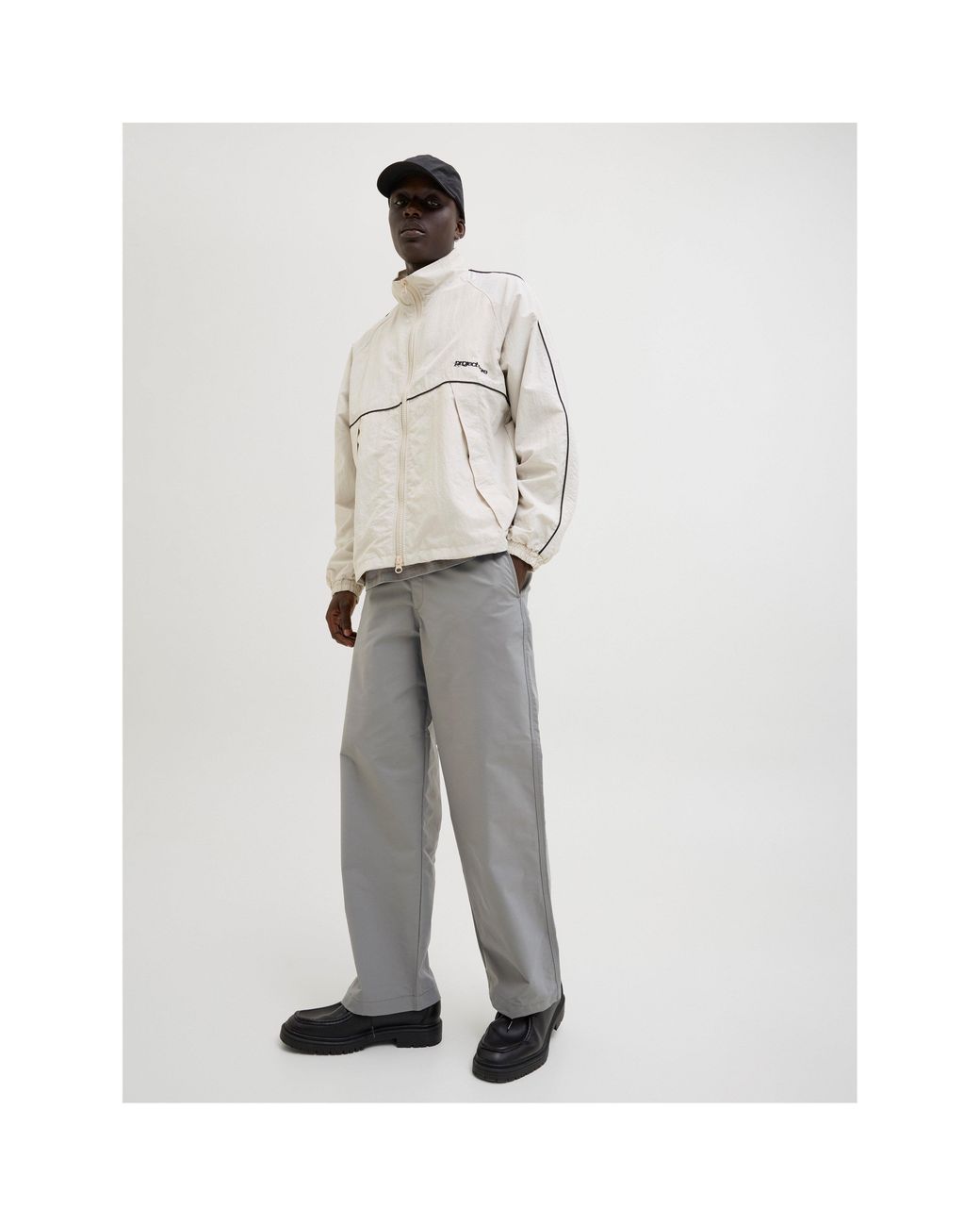 Jack & Jones Gray Owen Chino Trousers for men