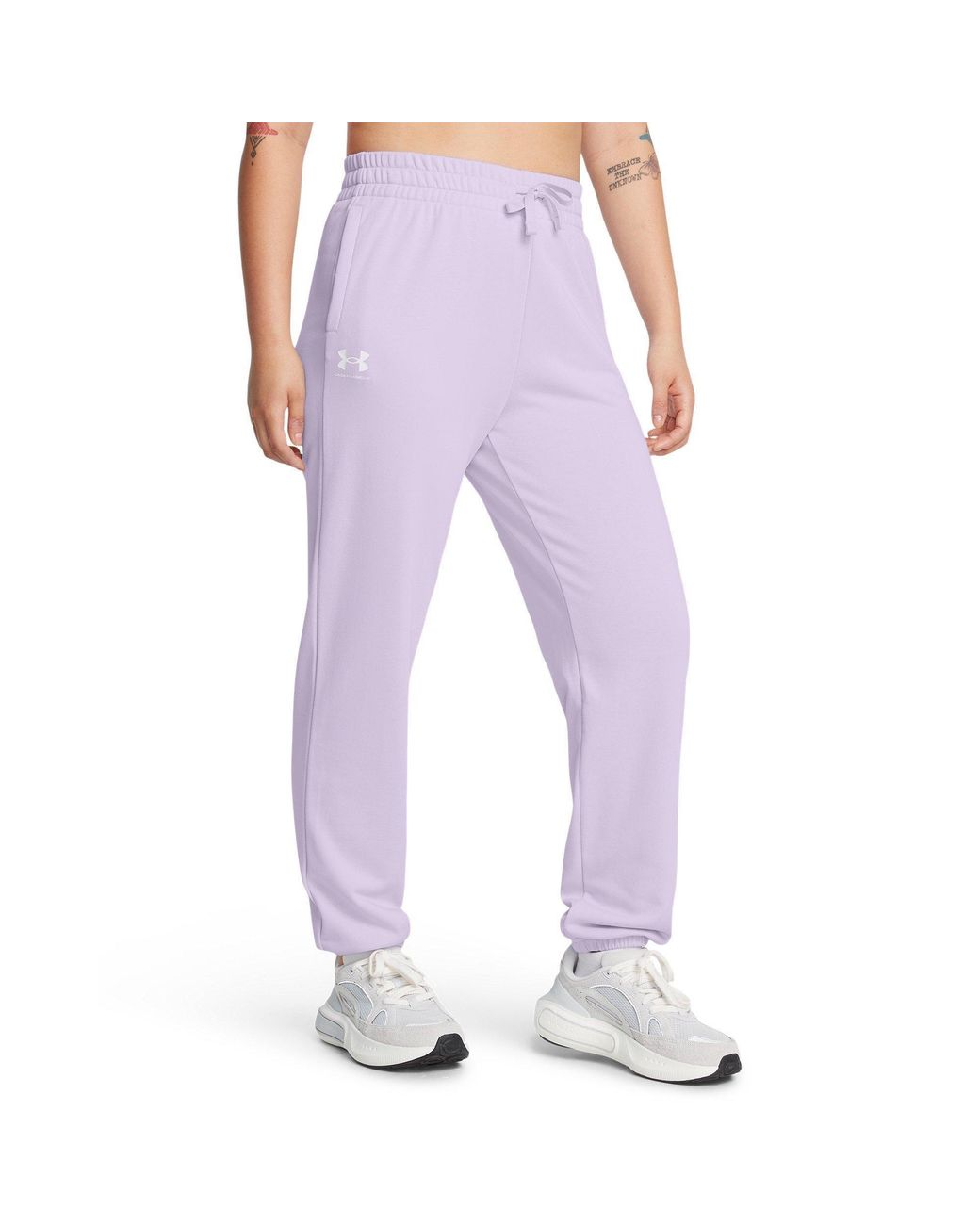 Under Armour Purple Rival Terry Joggers