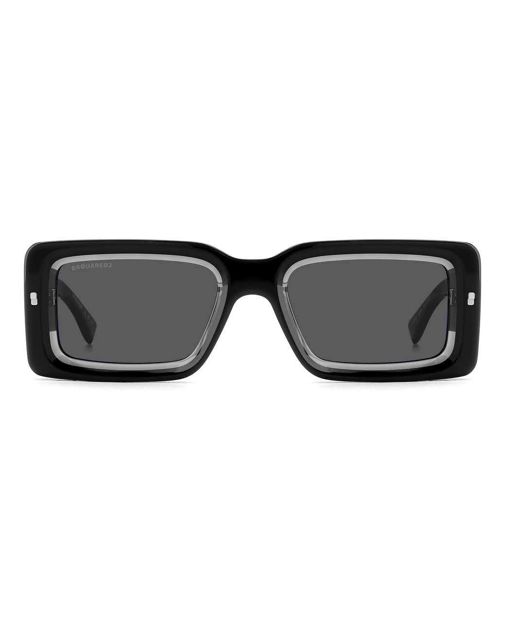 DSquared² Black Dsquare Rectangular for men