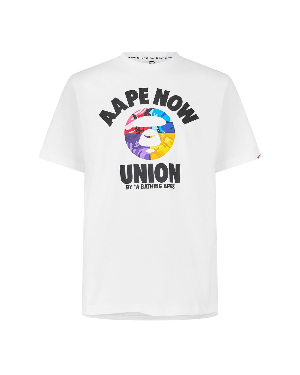 Aape White Now Union Tee Sn63 for men