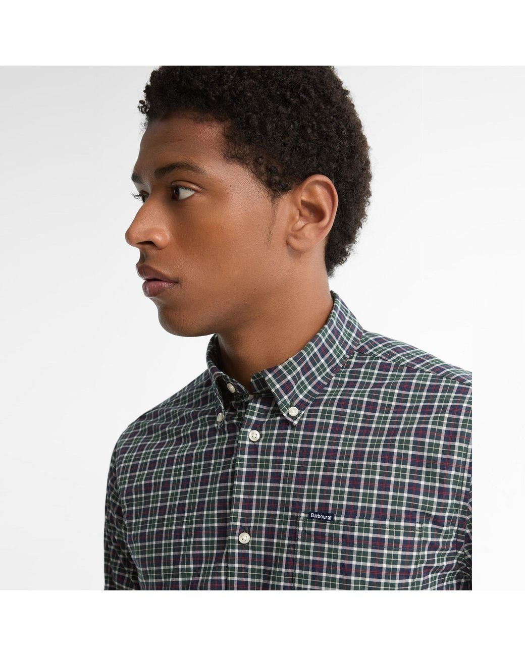 Barbour Gray Lomond Tailored Fit Shirt for men