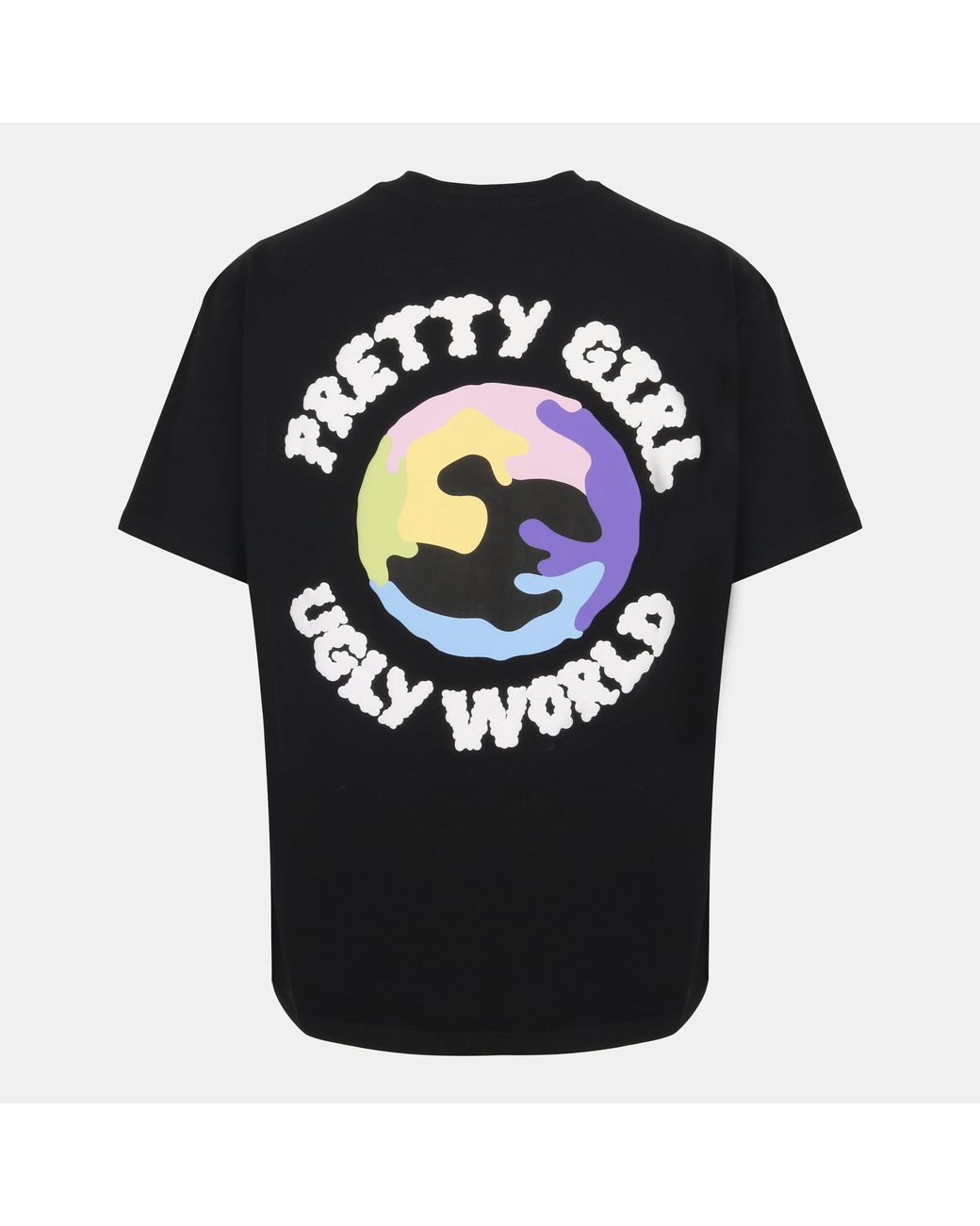 PRETTY BOY UGLY WORLD Black Cotton Short Sleeve Crew Neck T-Shirt
