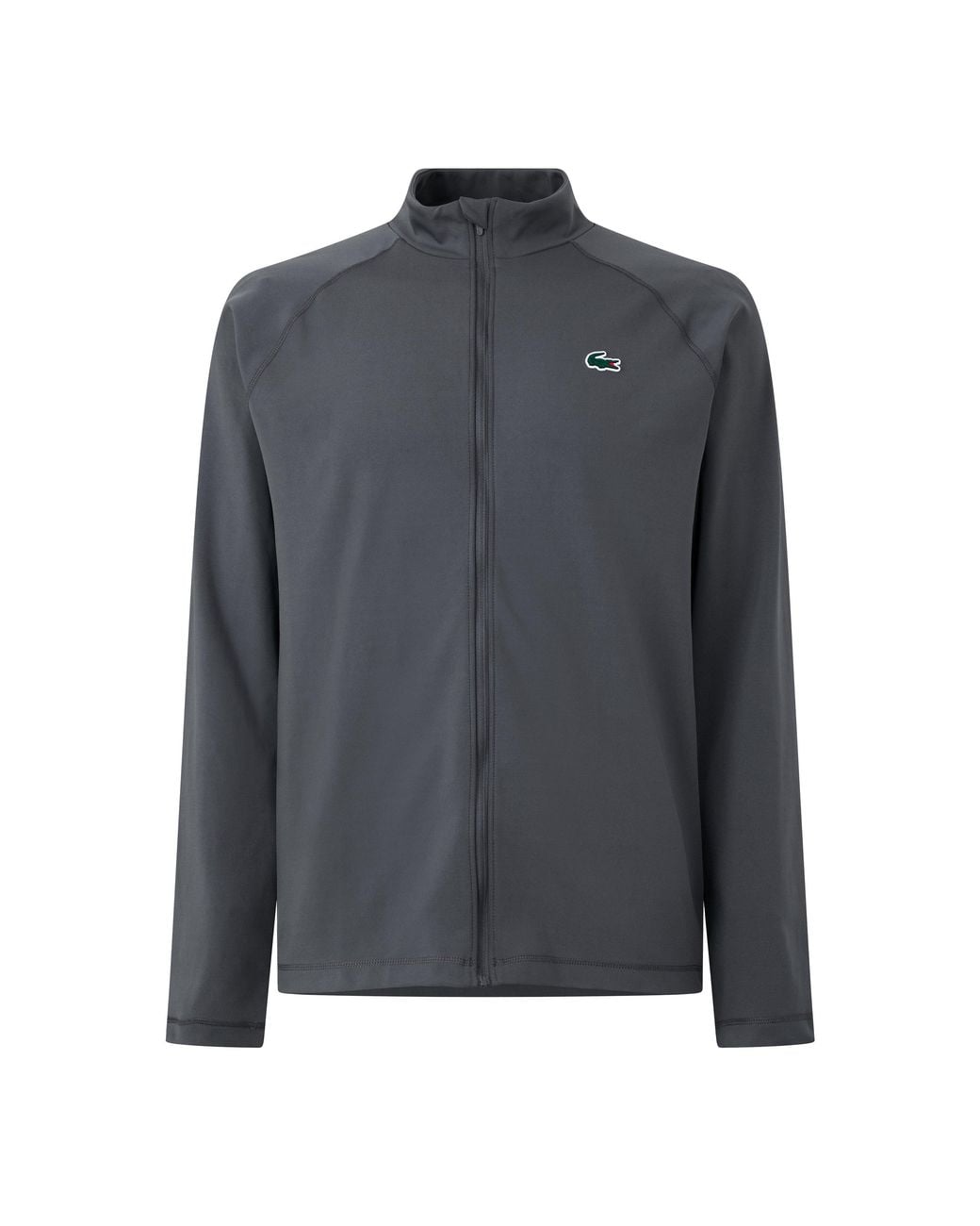 Lacoste Gray Tech Full-Zip Slim-Fit Tennis Jacket for men