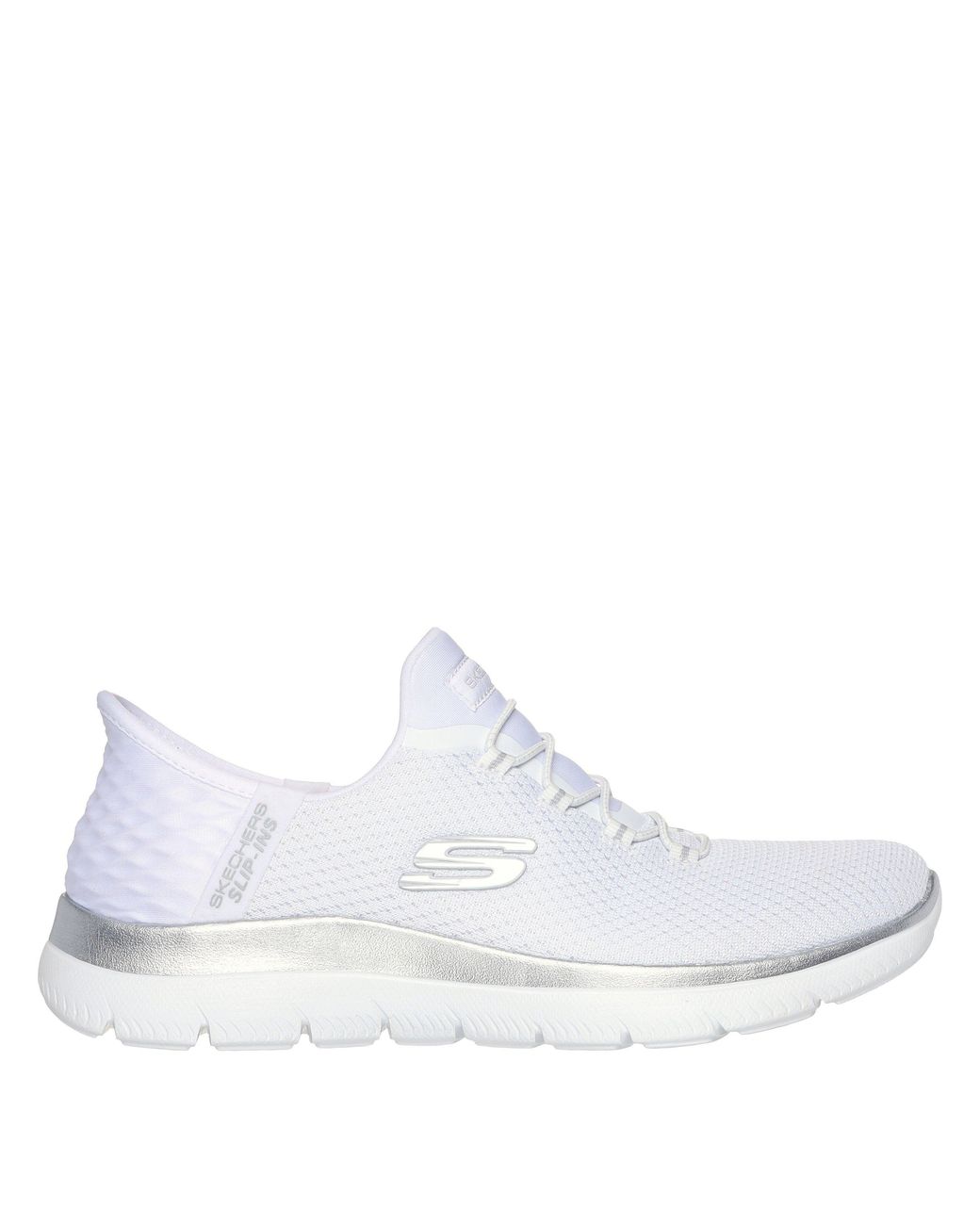 Skechers White Slip-Ins: Summits