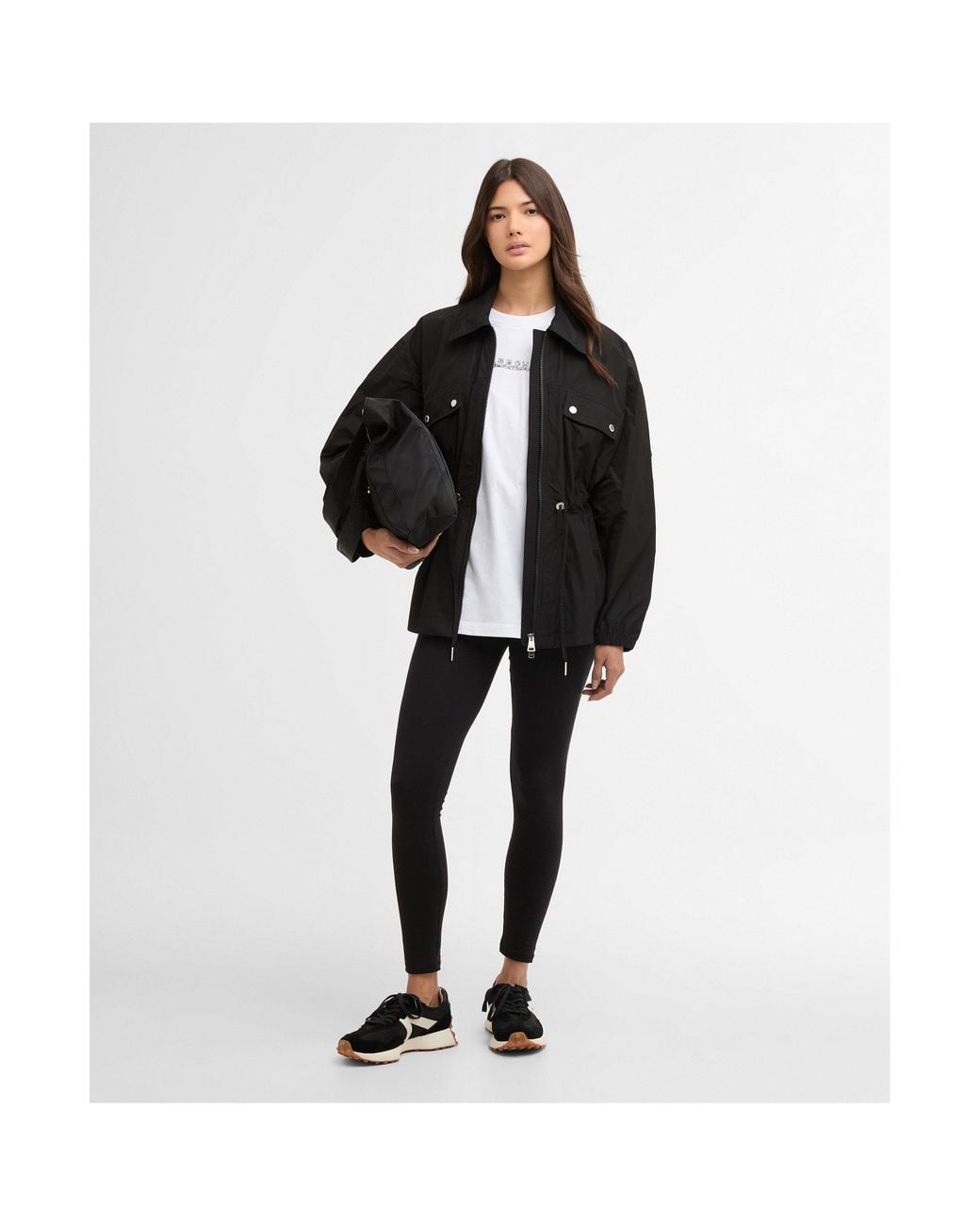 Barbour Black Rain Anorak Jacket