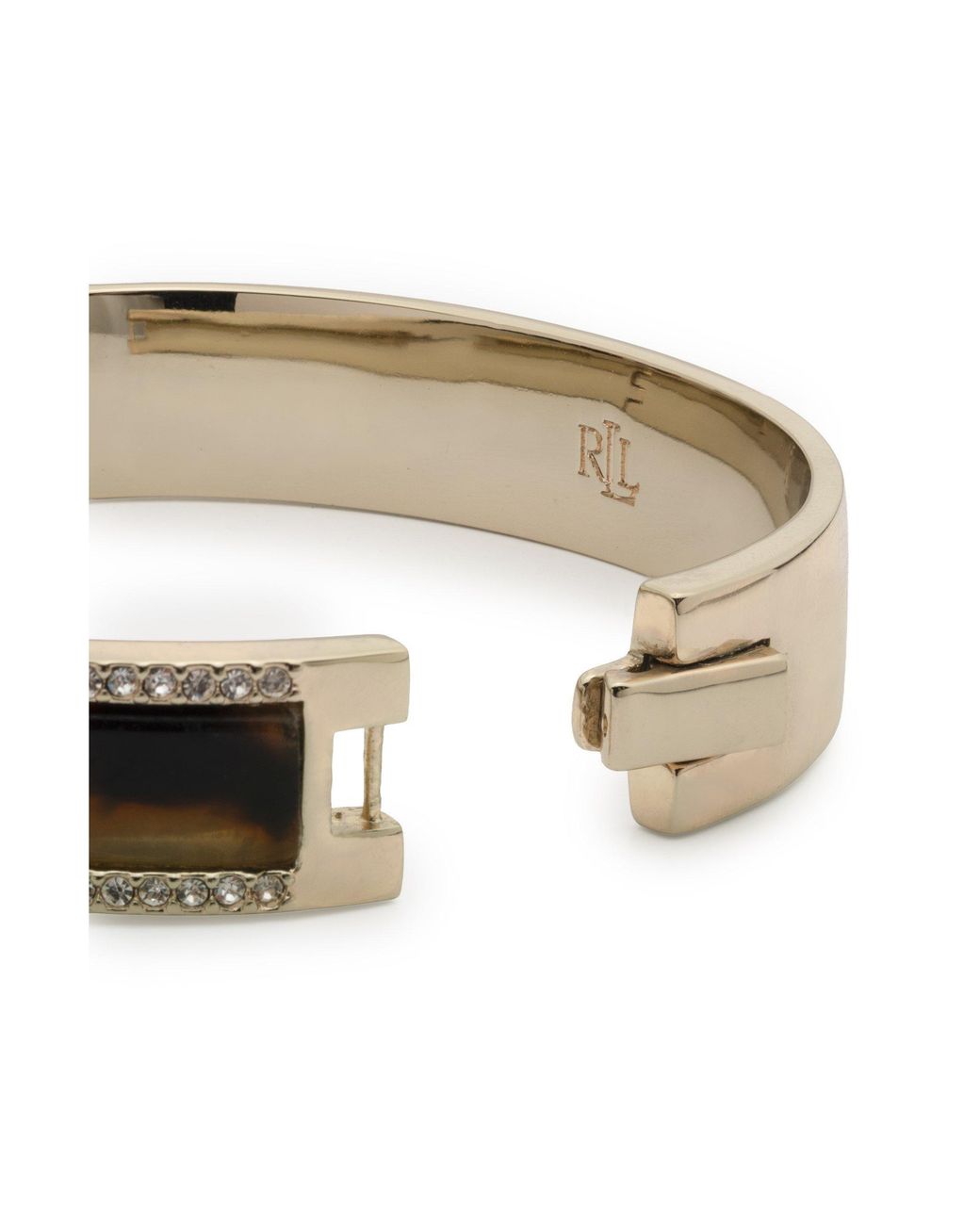 Ralph Lauren Multicolor Tortoise & Crest Logo Bangle