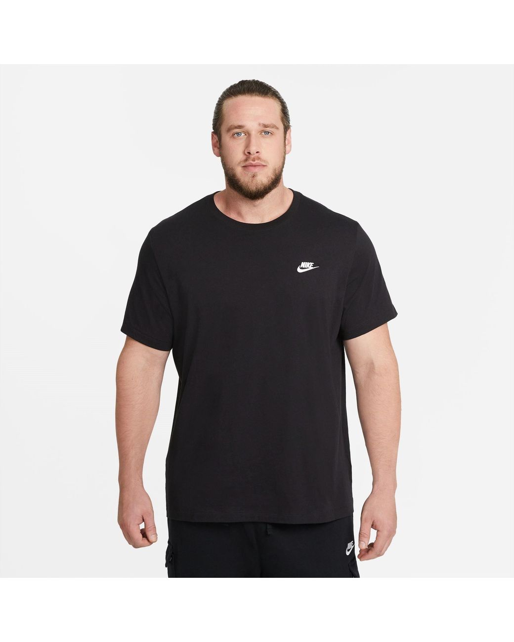 Nike Black Sportswear Club T-Shirt for men