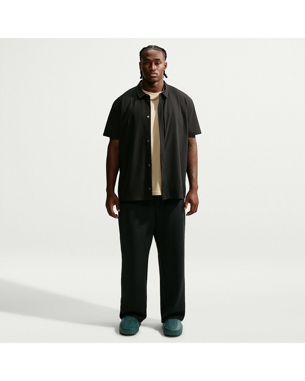 Nike Black 24.7 Dri-Fit Performance Tracksuit Bottoms for men