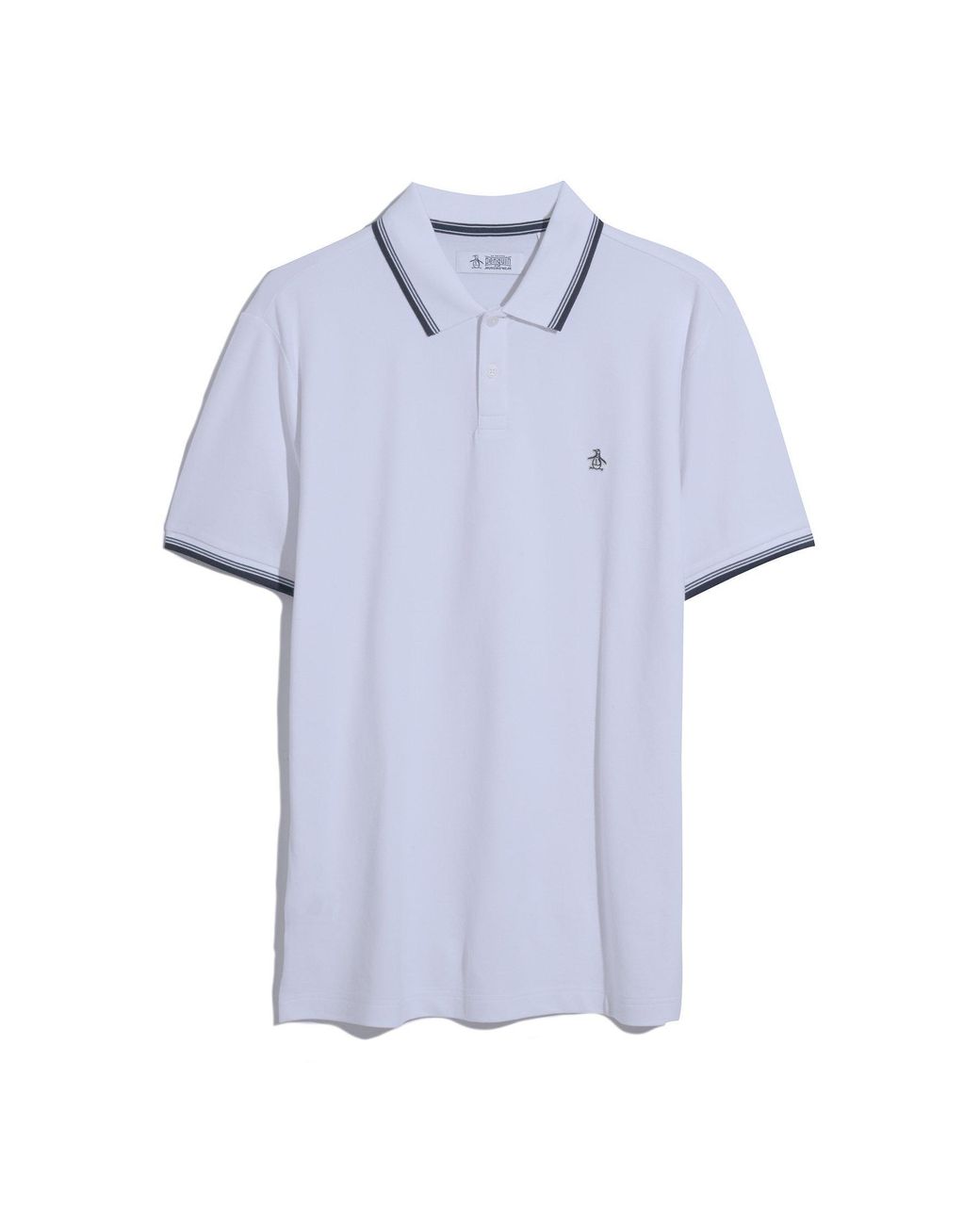 Original Penguin Blue Short Sleeve Polo Shirt for men