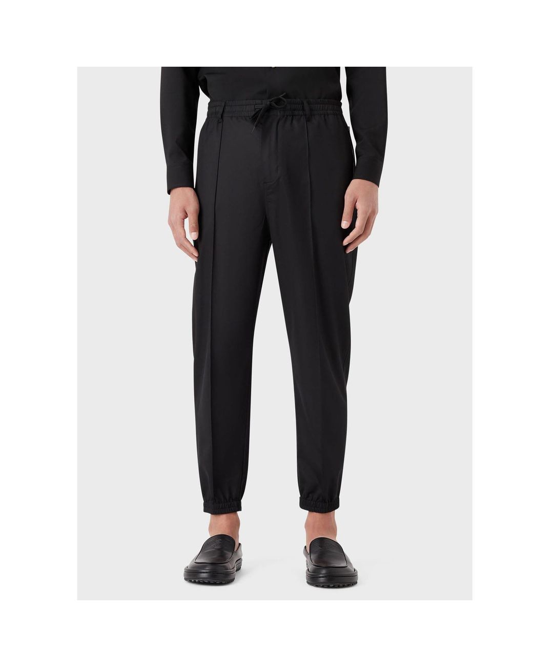 Emporio Armani Black Trousers for men
