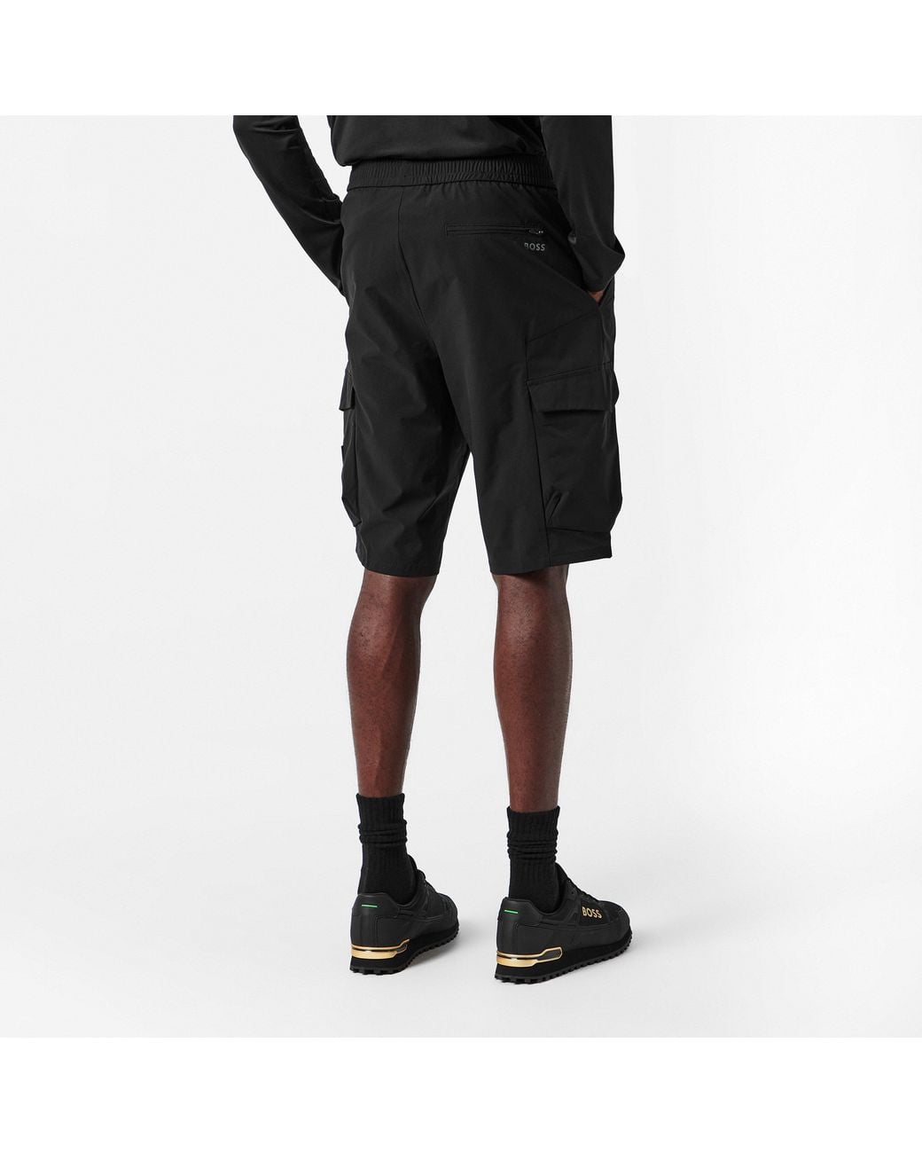 Boss Black Urbanex Cargo Woven Tracksuit Shorts for men
