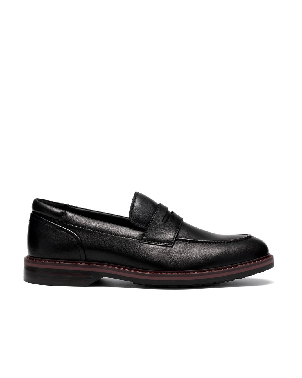 Clarks Black Aldwin Step Leather Loafers for men