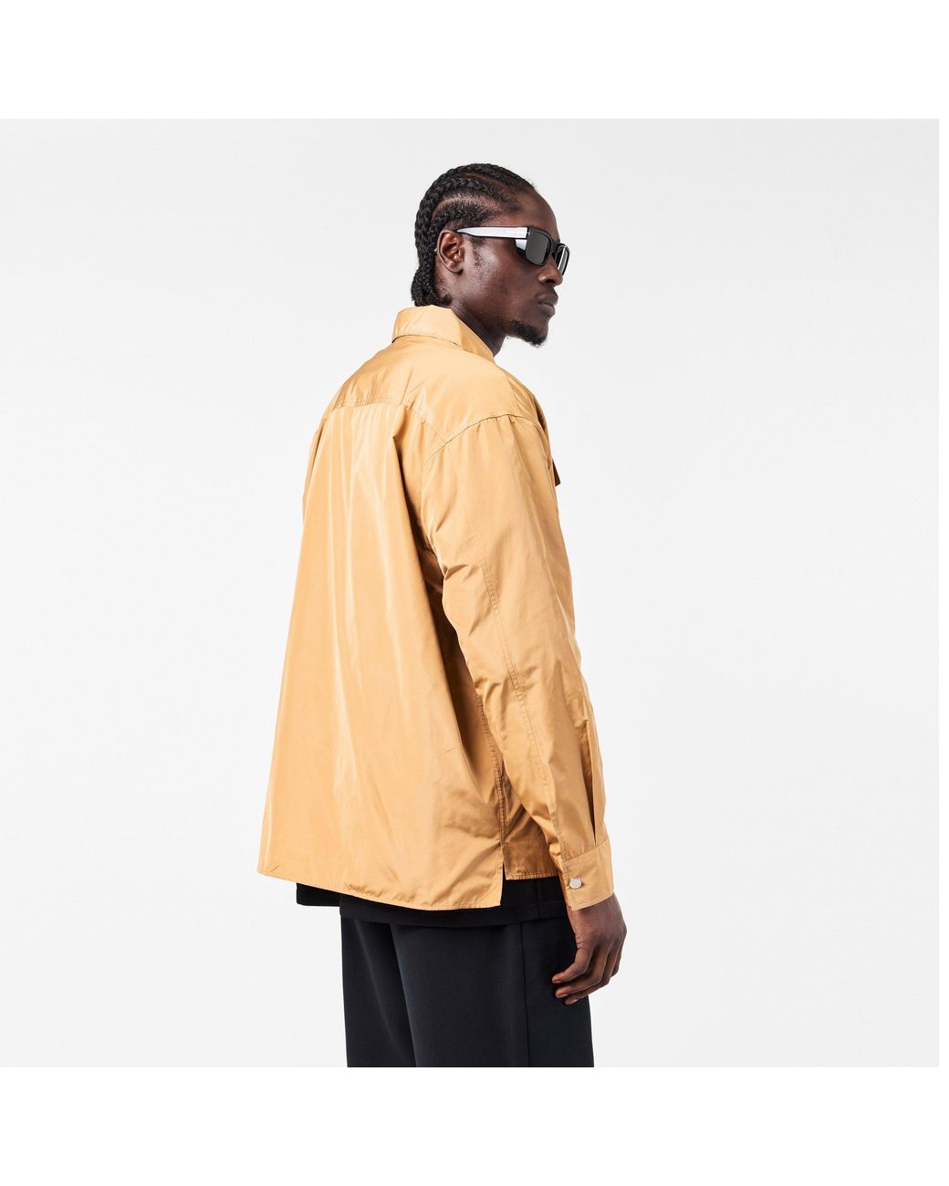 AMI Natural Plain Long-Sleeve Shirt for men