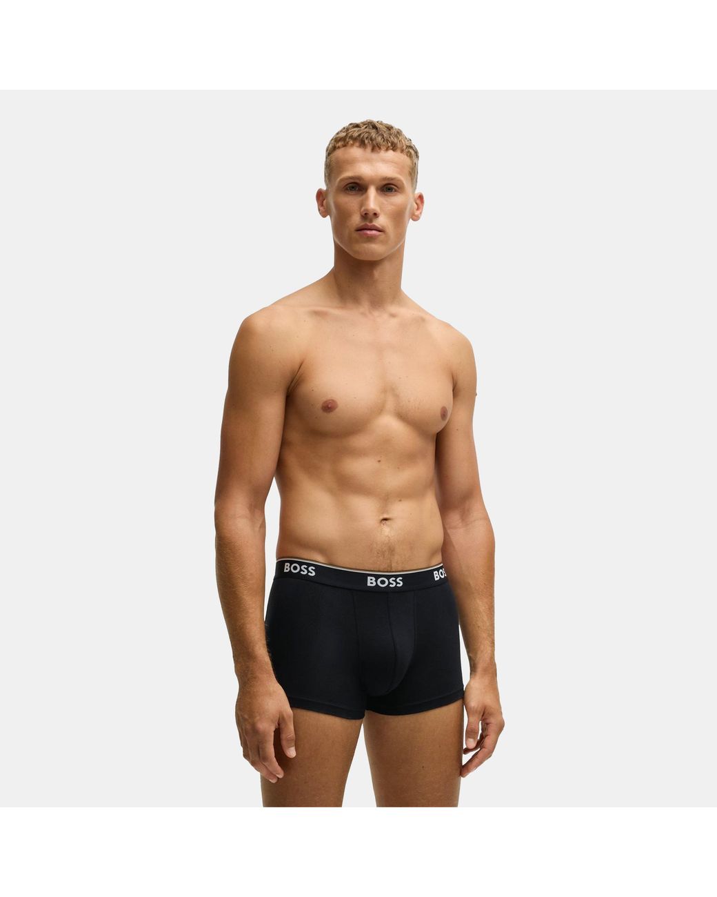 Boss Black Bodywear 3-Pack Boxer Shorts With Logo Detail for men