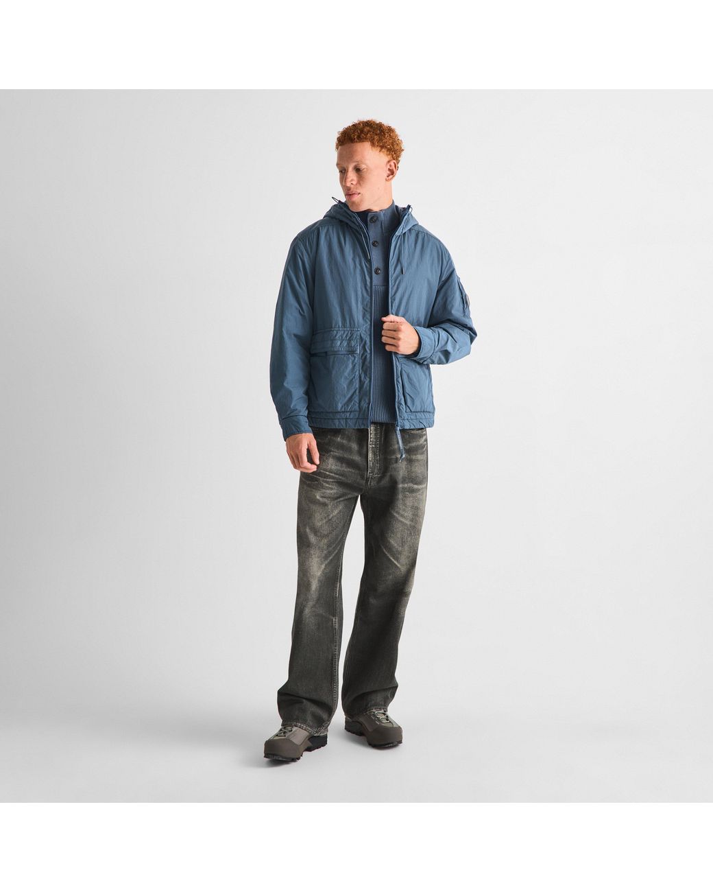 C P Company Blue Cp Chrome-R Hd Jkt Sn64 for men