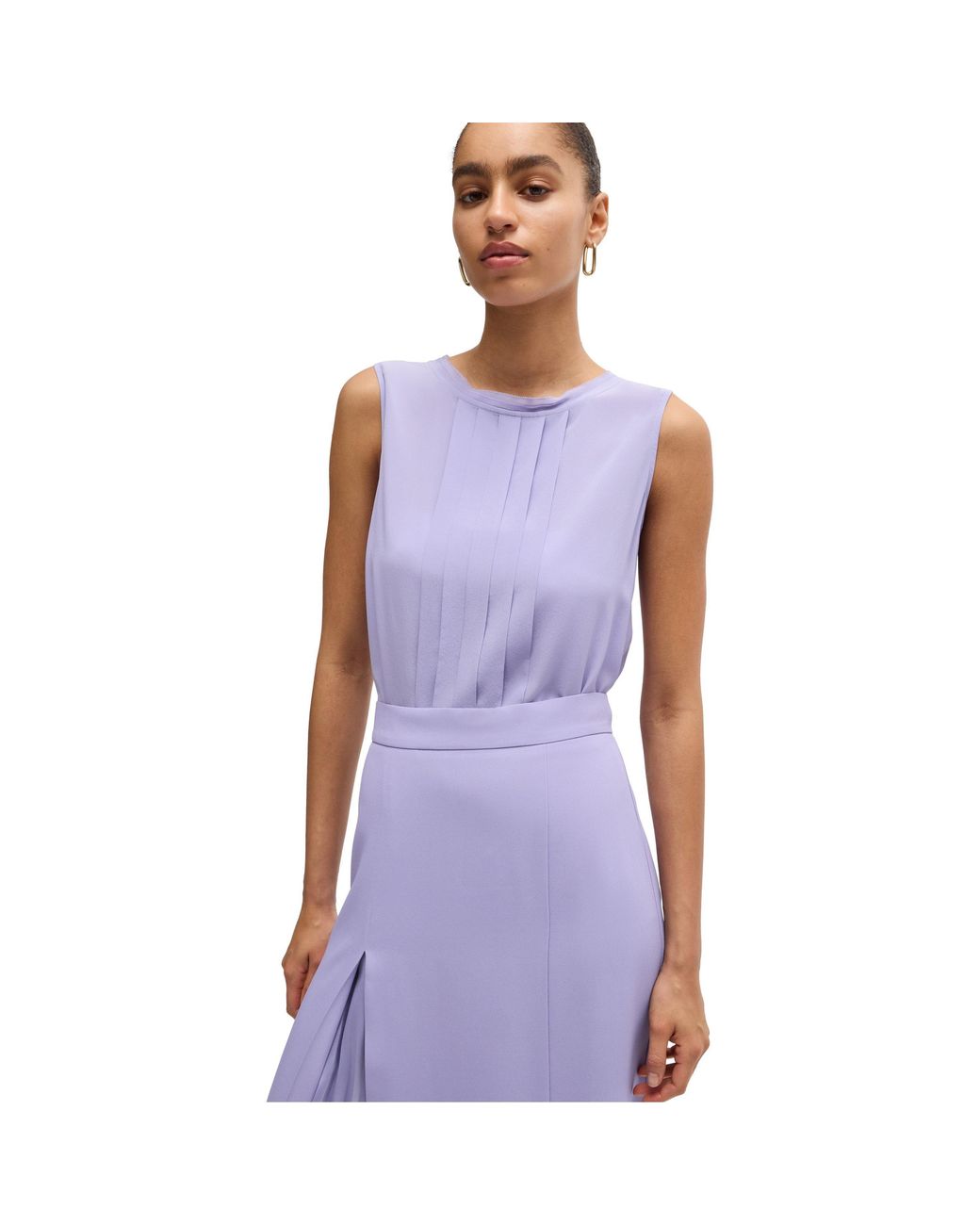 Boss Purple Bemiula Long Sleeve Long Blouse
