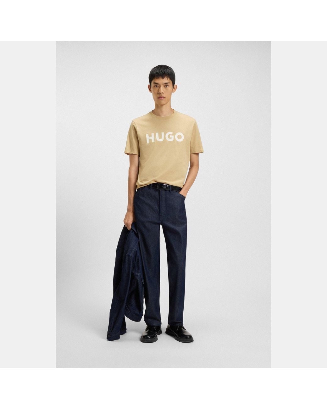 HUGO Natural Dulivio T Shirt for men