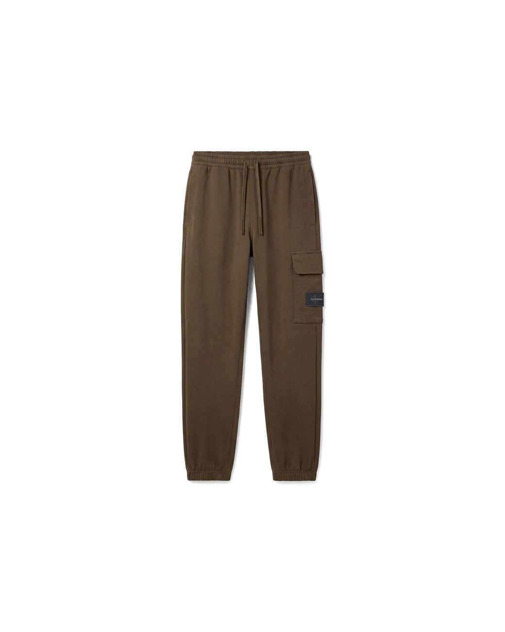 Calvin Klein Brown Badge Cotton Joggers for men
