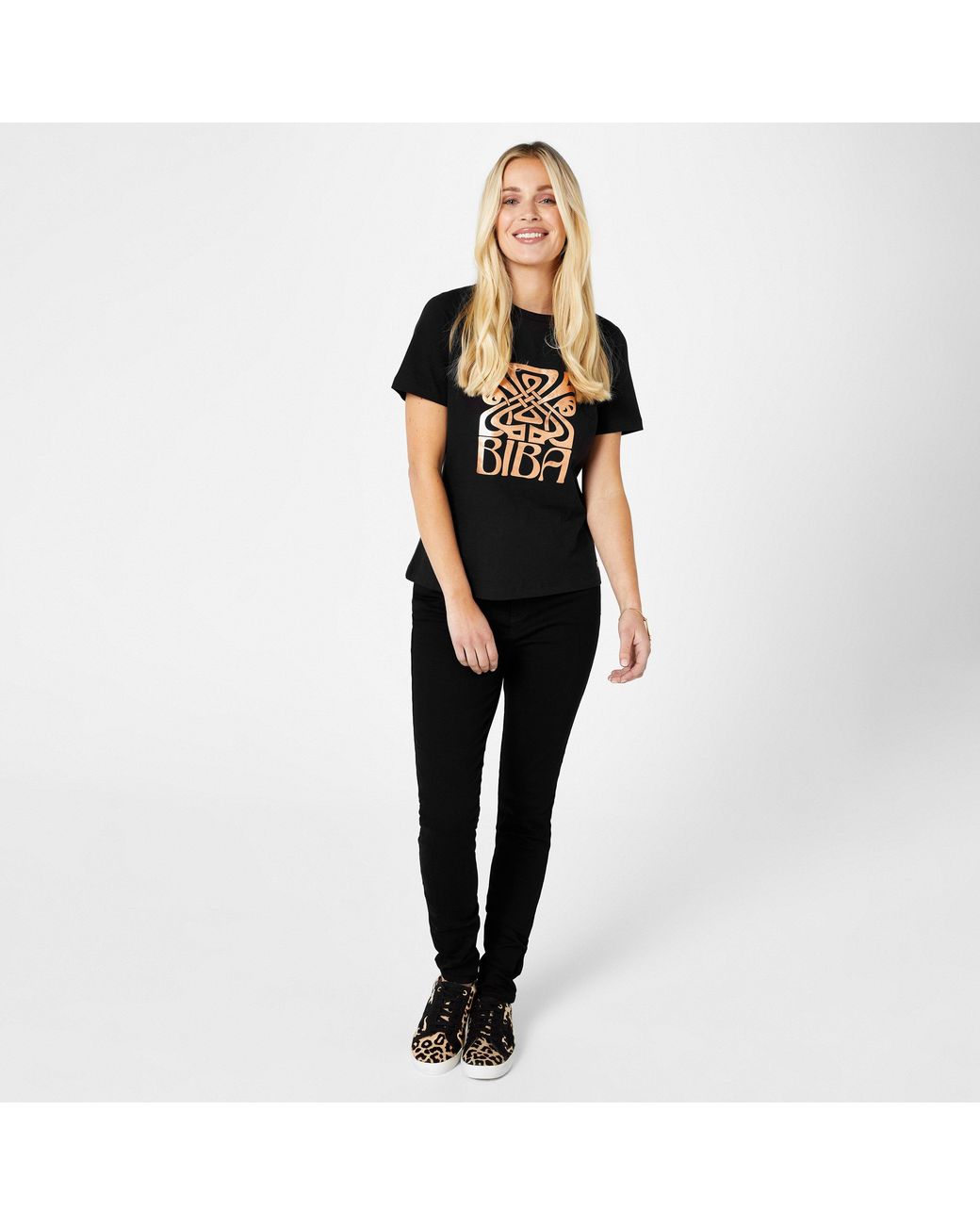 Biba Black Logo T-Shirt