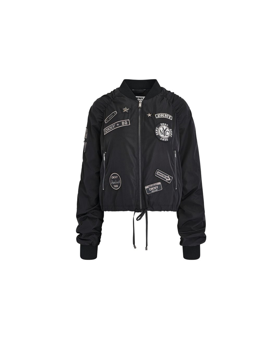 DKNY Black Patch Bomber Sportswear Regular Fit Jacket