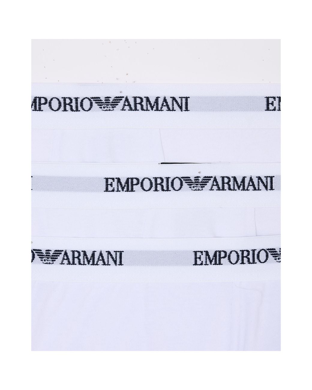 Emporio Armani White Core Logo Boxers 3-Pack for men